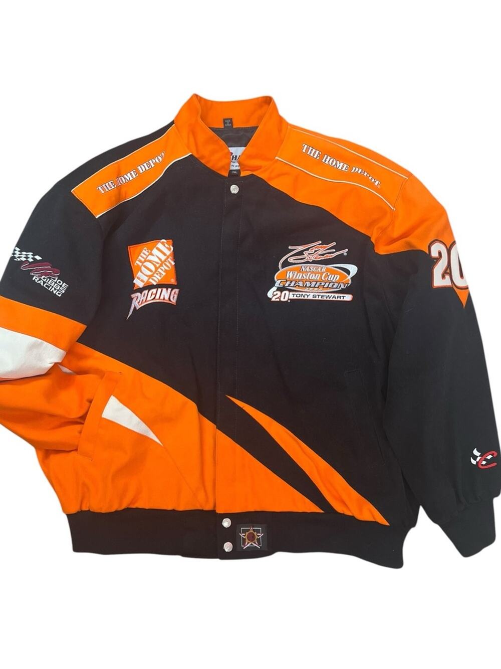 Vtg Chase Authentics Tony Stewart Racing Jacket Men XXL Home Depot 2002 NASCAR